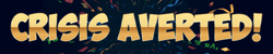 Crisis Averted Text Animation GIF