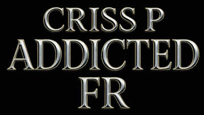 Criss P Addicted Fr Is Written In Gold Letters On A Black Background GIF