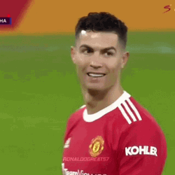 Cristiano Ronaldo Scoring A Goal Big Smile Hands On Waist GIF