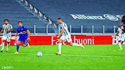 Cristiano Ronaldo Scoring A Goal Kick Yellow Shoes GIF