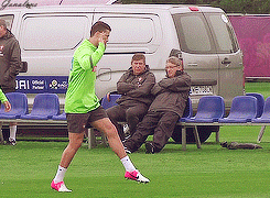 Cristiano Ronaldo Scoring A Goal Tip Toe While Hands Up GIF