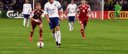 Cristiano Ronaldo Scoring A Powerful Goal From Distance GIF