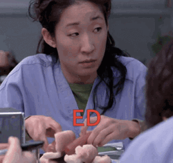 Cristina Yang Swallowed Weiner GIF