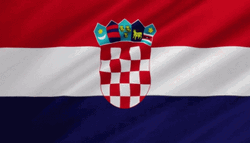 Croatia Flag Close-up