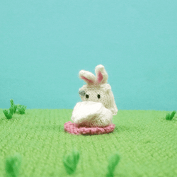 Crochet Bunny Hopping GIF