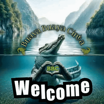 Crocodile Making Heart With Paws Saying Welcome GIF