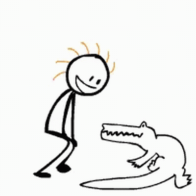 Crocodile Saying Don't Be Stupid GIF
