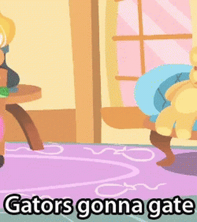 Crocodile Sitting On Pink Ball Gators Gonna Gate GIF