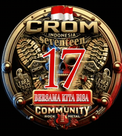 Crom Indonesia Seventeen Logo With Skull And 17 GIF