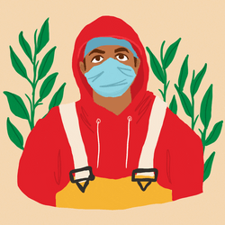 Crop Man Masked GIF