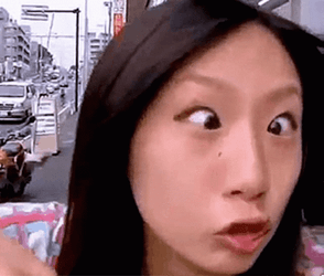 Cross Eyed Funny Girl GIF
