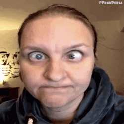 Cross Eyed Lady Wink GIF