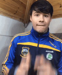 Cross Fingers Cute Man GIF