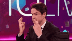 Cross Fingers Man Hoping GIF