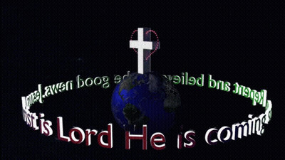 Cross On Globe Good News Jesus Christ GIF