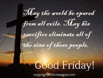 Cross Saying May The World Be Spared From All Evils GIF