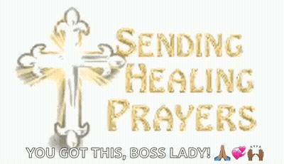 Cross Sending Healing Prayers GIF