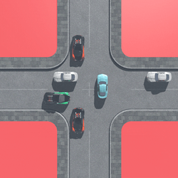 Cross Way Traffic GIF