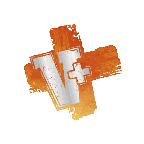 Cross With Letter V And Plus Sign Sticker