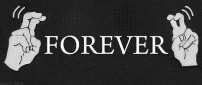 Crossed Fingers Saying Forever GIF