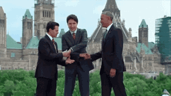 Crossover Shaking Hands Trio Businessmen GIF