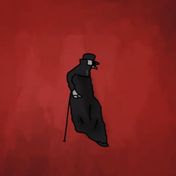 Crow Mask Plague Doctor Phonk Walking GIF