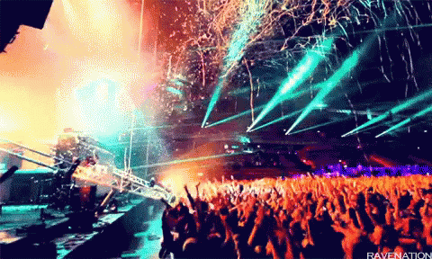 Crowd At Concert With Ravenation GIF