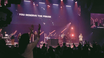 Crowd At Concert With You Deserve Praise GIF