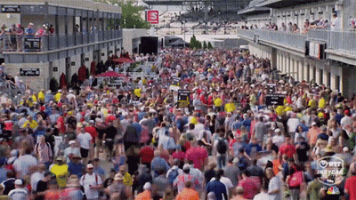Crowd At Indycar Building GIF