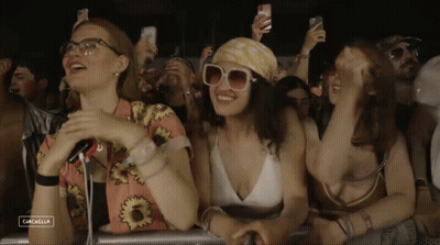 Crowd At Music Festival With Cachalla GIF