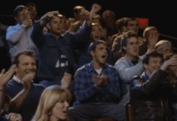 Crowd Cheering Hard Clapping GIF