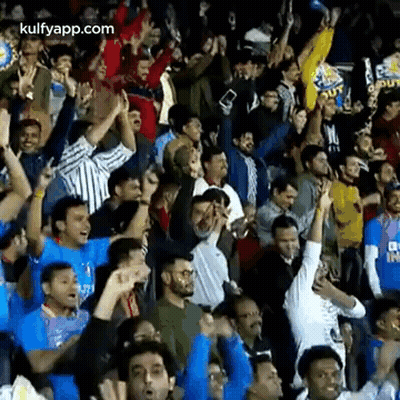 Crowd Cheering In Stadium Watching Game GIF