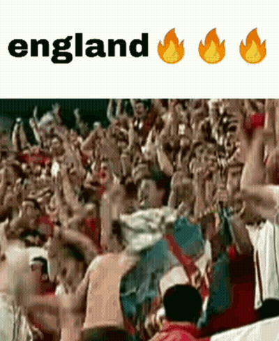 Crowd Cheering In Stadium With England GIF