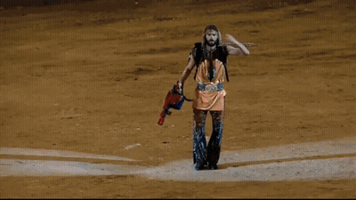 Crowd Cheering Man In Coca-Cola Shirt GIF