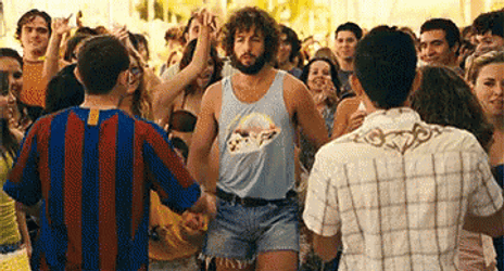 Crowd Cheering Zohan Dance GIF