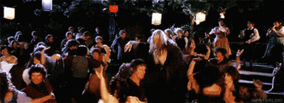 Crowd Dancing In Dark Room With Hipster.com GIF