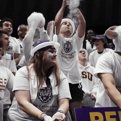 Crowd Do The Chalk Toss GIF