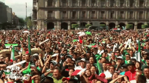 Crowd Gathered At Republica De Hidonias GIF