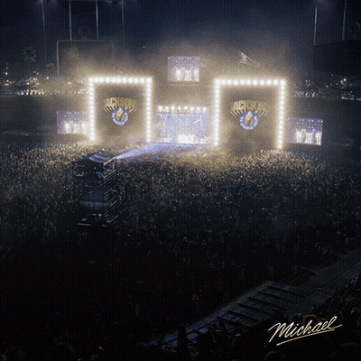 Crowd Gathered In Front Of Jackson Stage GIF