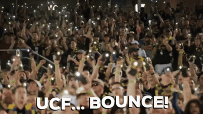 Crowd Holding Up Phones UCF Bounce GIF