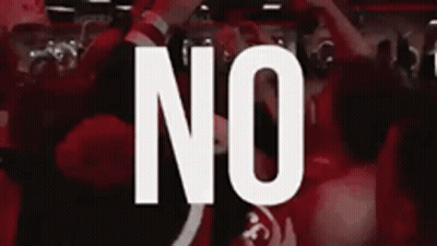 Crowd In Front Of No Sign GIF
