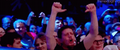 Crowd In Stadium Cheering And Screaming GIF