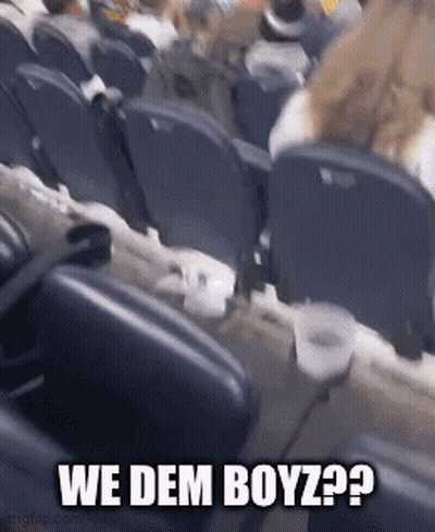 Crowd In Stadium Saying We Dem Boyz GIF