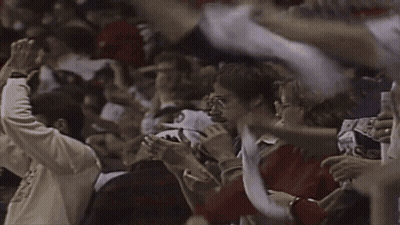 Crowd In Stadium With Man In Rip Cards Jersey GIF