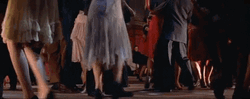 Crowd Legs Dancing Classic Film GIF