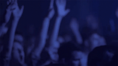 Crowd Raising Hands At Concert GIF