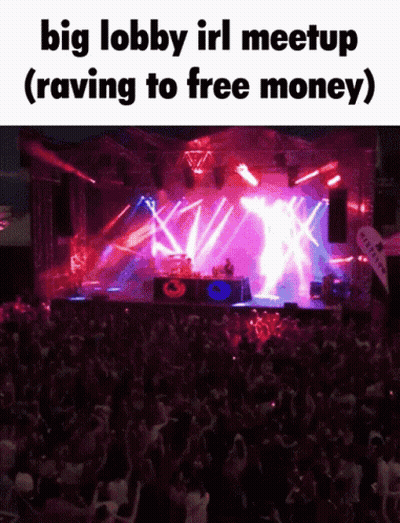 Crowd Raving At Lobby Meetup GIF