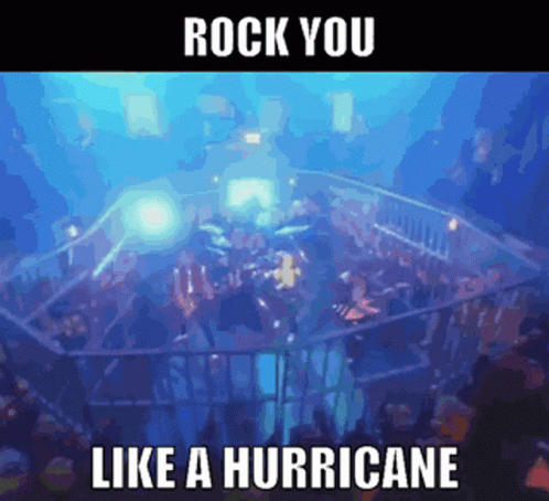 Crowd Rock You Like A Hurricane GIF