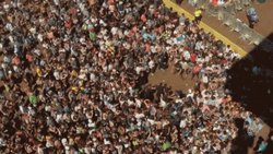 Crowd Rushing In Center Mosh Pit GIF