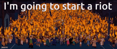 Crowd Starting A Riot GIF
